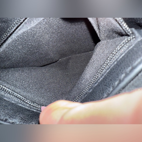 Bebe quilted black crossbody purse with gold hardware - Picture 8 of 9